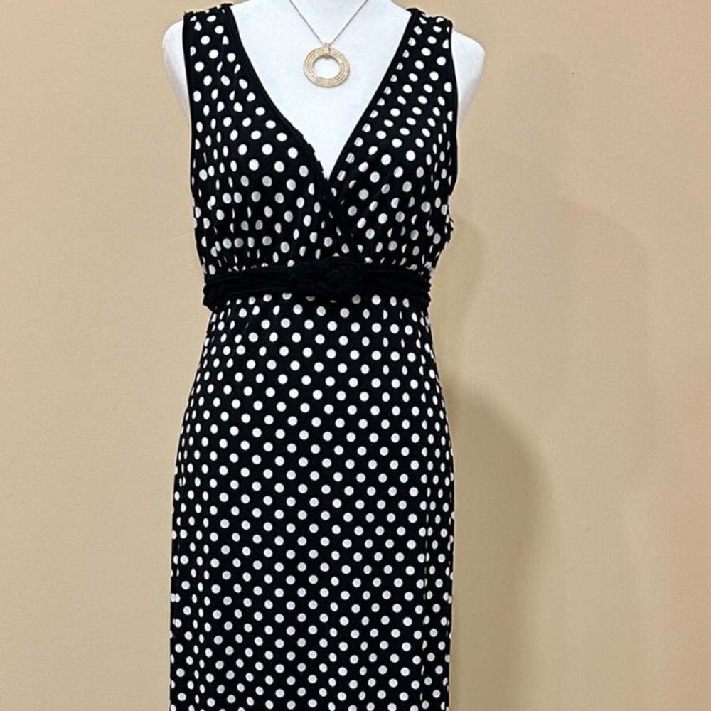 Max Edition Black and White Polka Dot Dress